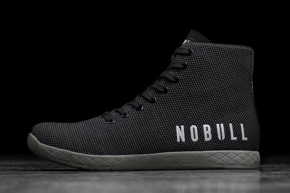 NOBULL Visoke Tenisice Ženske - Nobull Superfabric Crne (832705-PVB)